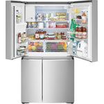 Frigidaire Gallery 36" Smudge-Proof® Stainless Steel Counter-Depth 4-Door Refrigerator (21.5 cu. ft.) - GRQC2255BF