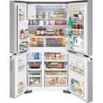 Frigidaire Gallery 36" Smudge-Proof® Stainless Steel Counter-Depth 4-Door Refrigerator (21.5 cu. ft.) - GRQC2255BF