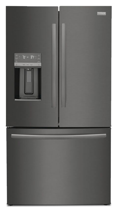 Frigidaire Gallery Black Stainless Steel 36" Counter-Depth French Door Refrigerator (22.6 Cu. Ft.) - GRFC2353AD