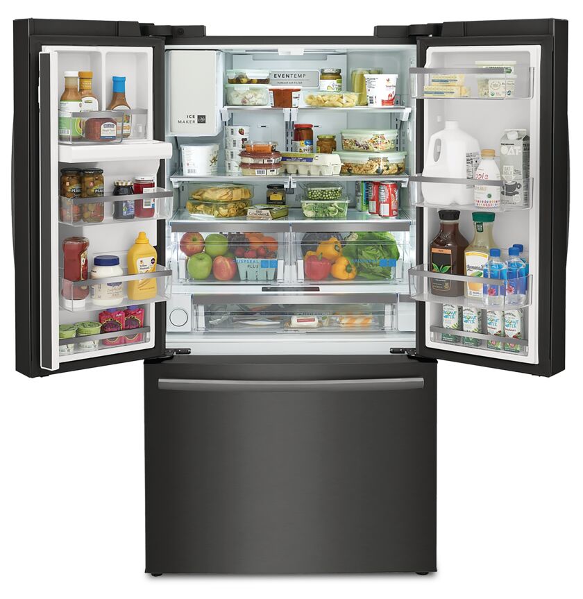 Frigidaire Gallery Black Stainless Steel 36" Counter-Depth French Door Refrigerator (22.6 Cu. Ft.) - GRFC2353AD