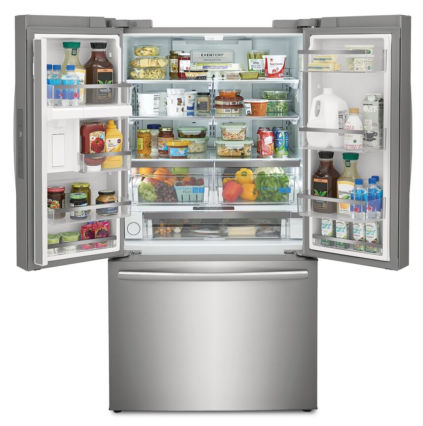 Frigidaire Gallery 36" 23.3 Cu. Ft. Stainless Steel Counter-Depth French Door Refrigerator - GRFG2353AF