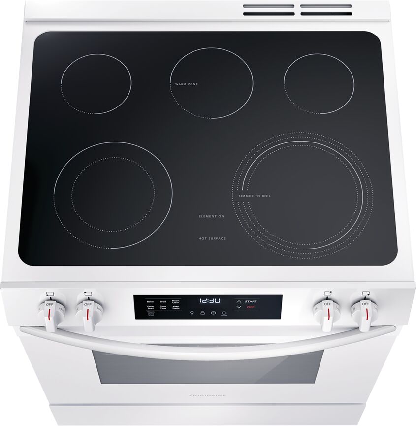 Frigidaire White 30" Front Control Electric Range (5.3 Cu.Ft) - FCFE306CAW