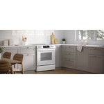 Frigidaire White 30" Front Control Electric Range (5.3 Cu.Ft) - FCFE306CAW