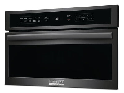 Frigidaire Gallery Black Stainless Steel 30" Built-In Microwave Oven with Drop-Down Door (1.6 Cu. Ft.) - GMBD3068AD