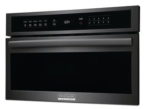 Frigidaire Gallery Black Stainless Steel 30" Built-In Microwave Oven with Drop-Down Door (1.6 Cu. Ft.) - GMBD3068AD