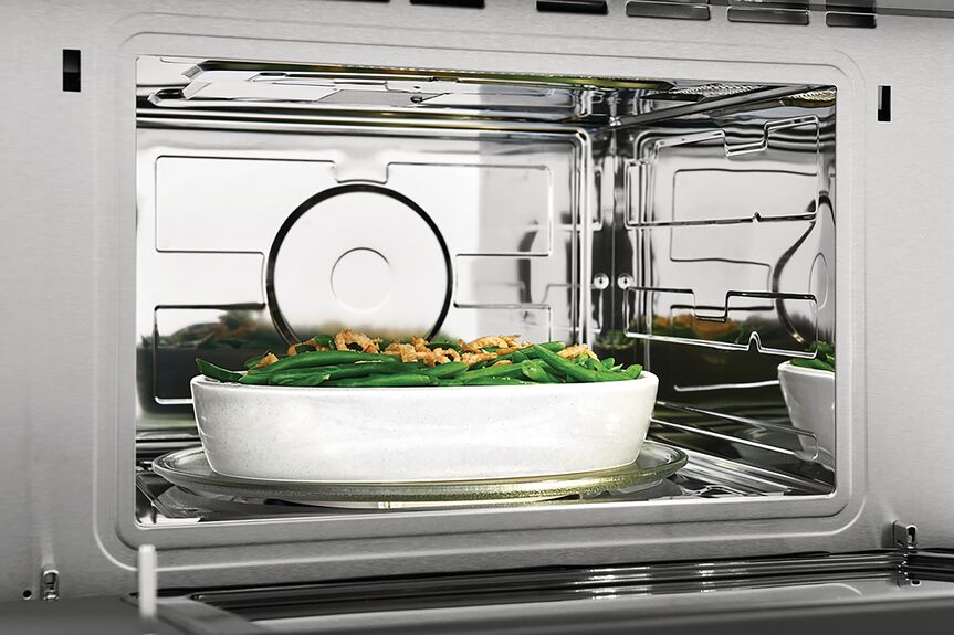 Frigidaire Gallery Black Stainless Steel 30" Built-In Microwave Oven with Drop-Down Door (1.6 Cu. Ft.) - GMBD3068AD