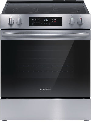 Frigidaire Stainless Steel 30" Front Control Electric Range (5.3 Cu.Ft) - FCFE306CAS