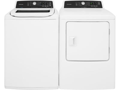 Frigidaire White Top-Load Washer (4.7 cu. ft.) & Gas Dryer (6.7 cu. ft.) - FFTW4120SW/FFRG4120SW