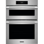 Frigidaire Professional 30" Smudge-Proof Stainless Steel Combination Wall Oven and Microwave with Total Convection and Air Fry (5.3 cu. ft.) - PCWM3080AF