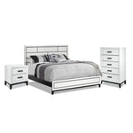 Fog 5-Piece Full Bedroom Package - White, Black