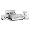 Fog 5-Piece King Bedroom Package - White, Black