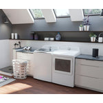 GE Profile White Electric Dryer (7.4 cu. ft.)- PTD60EBMRWS
