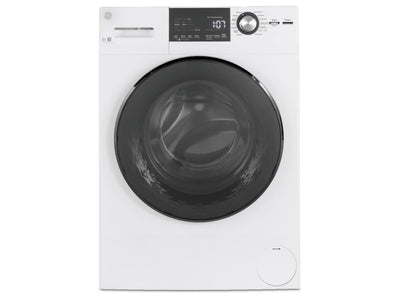 GE White Front Load Washer with Steam (2.8 IEC Cu.Ft.) - GFW148SSMWW