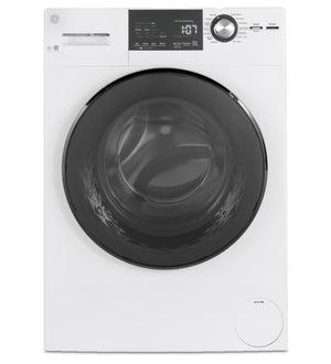 GE White Front Load Washer with Steam (2.8 IEC Cu.Ft.) - GFW148SSMWW