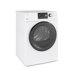 GE White Vented Electric Dryer with Stainless Steel Drum (4.1 Cu.Ft.) - GFD14JSINWW