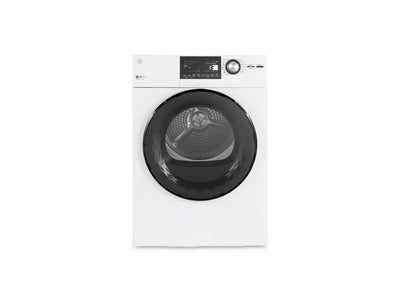 GE White Vented Electric Dryer with Stainless Steel Drum (4.1 Cu.Ft.) - GFD14JSINWW