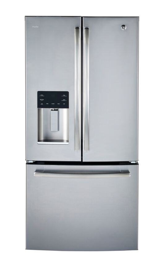 GE Profile Fingerprint Resistant Stainless 33" French Door Refrigerator (17.5 cu ft)- PYE18HYRKFS