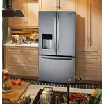 GE Profile Fingerprint Resistant Stainless 33" French Door Refrigerator (17.5 cu ft)- PYE18HYRKFS