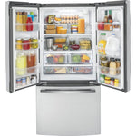 GE Fingerprint Resistant 33" Counter-Depth French-Door Refrigerator (18.6 Cu.Ft.)- GWE19JYLFS