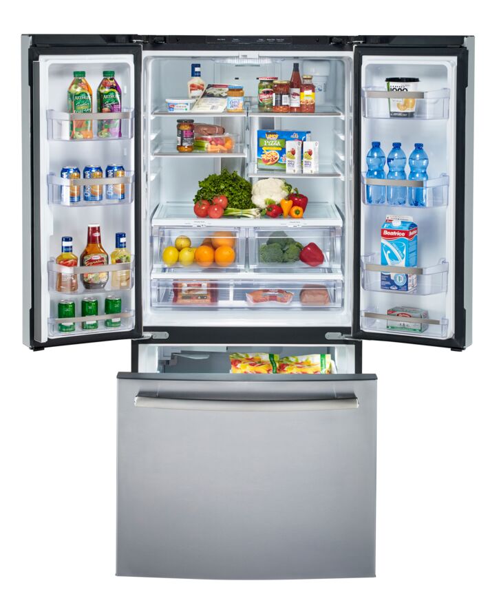 GE Profile Fingerprint Resistant Stainless 30" French Door Refrigerator (20.8 cu ft)- PNE21NYRKFS
