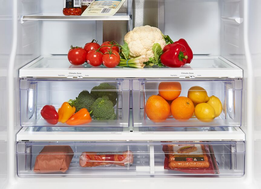 GE Profile Fingerprint Resistant Stainless 30" French Door Refrigerator (20.8 cu ft)- PNE21NYRKFS