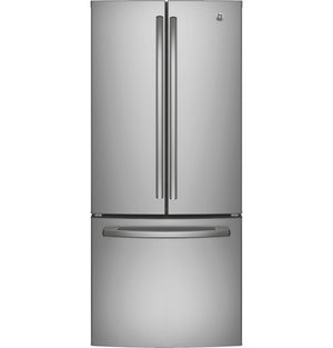 GE Fingerprint Resistant Stainless 30" French Door Refrigerator (20.8 cu ft)- GNE21DYRKFS