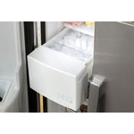 GE White 33" Side-by-Side Refrigerator with Ice & Water Dispenser (23 Cu. Ft.)- GSS23GGPWW