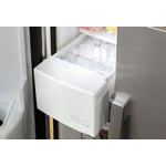 GE Black 33" Side-by-Side Refrigerator with Ice & Water Dispenser (23 Cu. Ft.)- GSS23GGPBB