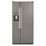 GE Slate 33" Side-by-Side Refrigerator with Ice & Water Dispenser (23 Cu. Ft.)- GSS23GMPES