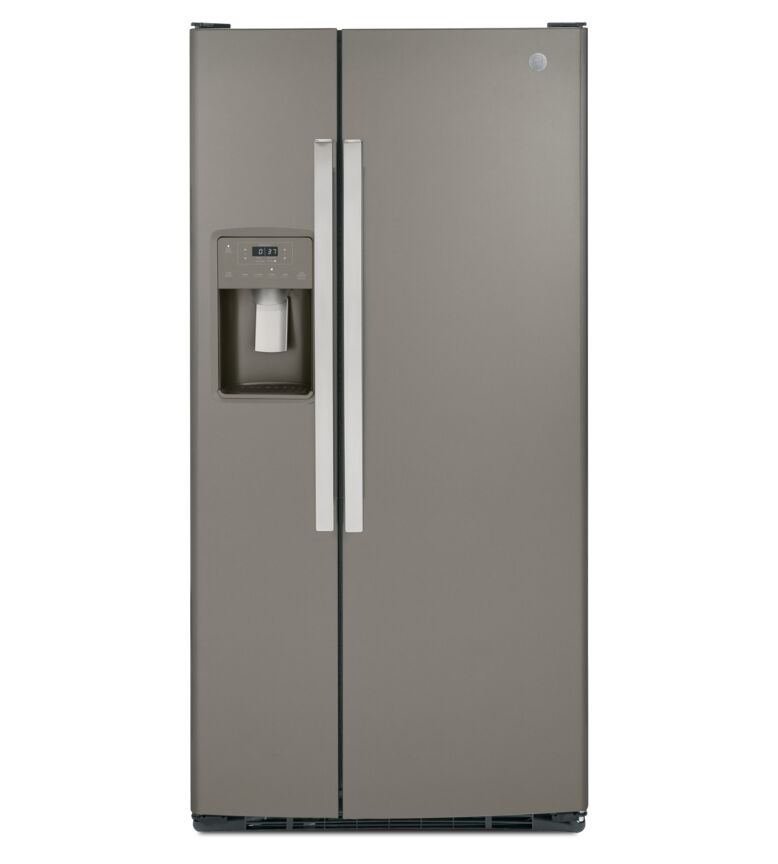 GE Slate 33" Side-by-Side Refrigerator with Ice & Water Dispenser (23 Cu. Ft.)- GSS23GMPES