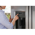 GE Slate 33" Side-by-Side Refrigerator with Ice & Water Dispenser (23 Cu. Ft.)- GSS23GMPES