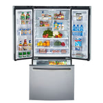GE Profile Fingerprint Resistant Stainless 33" French Door Refrigerator (24.8 cu ft)- PNE25NYRKFS
