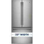 GE Profile Fingerprint Resistant Stainless 33" French Door Refrigerator (24.8 cu ft)- PNE25NYRKFS