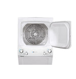 GE White Unitized Spacemaker Washer (4.5 Cu.Ft.) and White Electric Dryer (5.9 Cu.Ft.) - GUD27EEMNWW