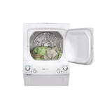 GE White Unitized Spacemaker Washer (4.5 Cu.Ft.) and White Electric Dryer (5.9 Cu.Ft.) - GUD27EEMNWW