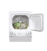 GE White Unitized Spacemaker Washer (4.5 Cu.Ft.) and White Electric Dryer (5.9 Cu.Ft.) - GUD27EEMNWW