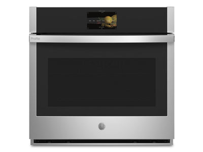 GE Profile Stainless Steel 30" Built-In Convection Single Wall Oven (5.0 cu ft) - PTS9000SNSS