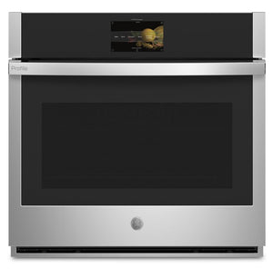 GE Profile Stainless Steel 30" Built-In Convection Single Wall Oven (5.0 cu ft) - PTS9000SNSS