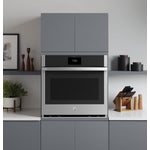 GE Profile Stainless Steel 30" Built-In Convection Single Wall Oven (5.0 cu ft) - PTS9000SNSS