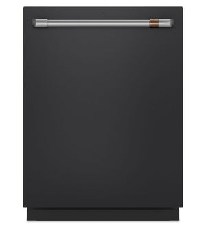 Café Matte Black 24" Built-in Dishwasher with Stainless Steel Interior and Hidden Controls- CDT845P3ND1