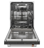 Café Matte Black 24" Built-in Dishwasher with Stainless Steel Interior and Hidden Controls- CDT845P3ND1