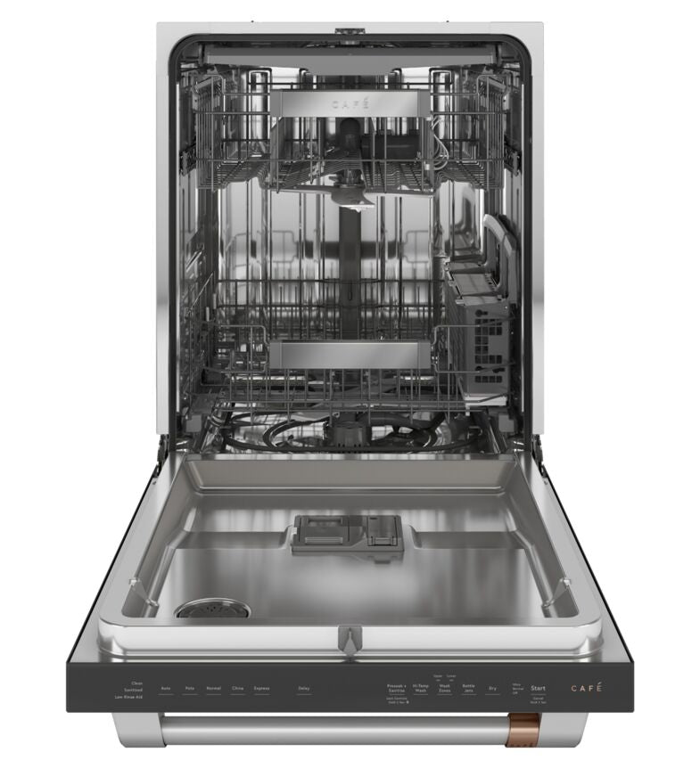 Café Matte Black 24" Built-in Dishwasher with Stainless Steel Interior and Hidden Controls- CDT845P3ND1