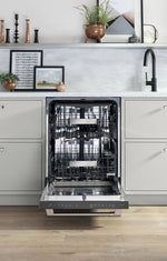 Café Matte Black 24" Built-in Dishwasher with Stainless Steel Interior and Hidden Controls- CDT845P3ND1