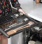 Café Matte Black 24" Built-in Dishwasher with Stainless Steel Interior and Hidden Controls- CDT845P3ND1