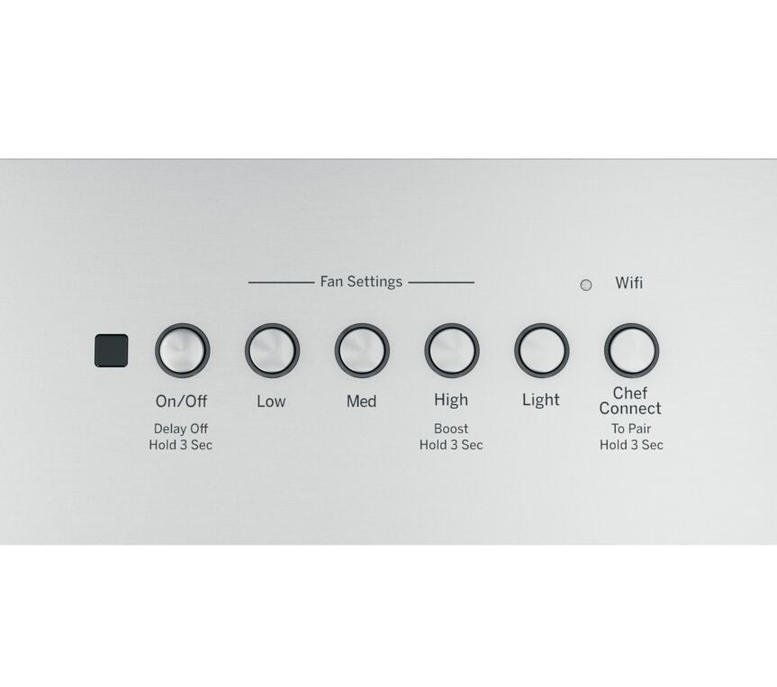 Café™ Stainless Steel 36” 610 CFM Smart Designer Range Hood - UVC9360SLSS