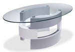 Sadie 47" Coffee Table - Grey and White