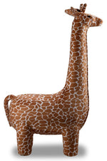 Giraffe Ottoman - Brown