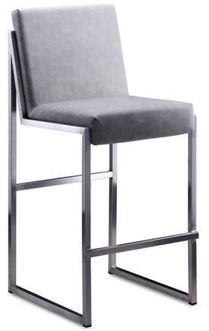 Glenda Counter Height Stool - Dove Grey