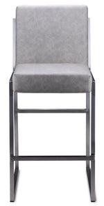 Glenda Counter Height Stool - Dove Grey