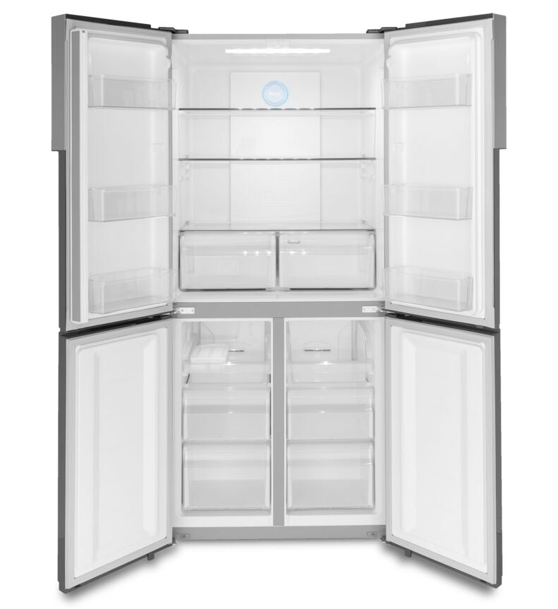 Haier Fingerprint Resistant Stainless Steel 33" Counter Depth 4-Door Refrigerator (16.4 Cu.Ft.) - QHE16HYPFS